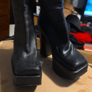 Luichiny Black Platform Boots